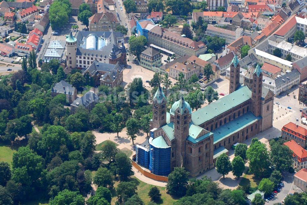 Speyer aus der Vogelperspektive: Dom zu Speyer