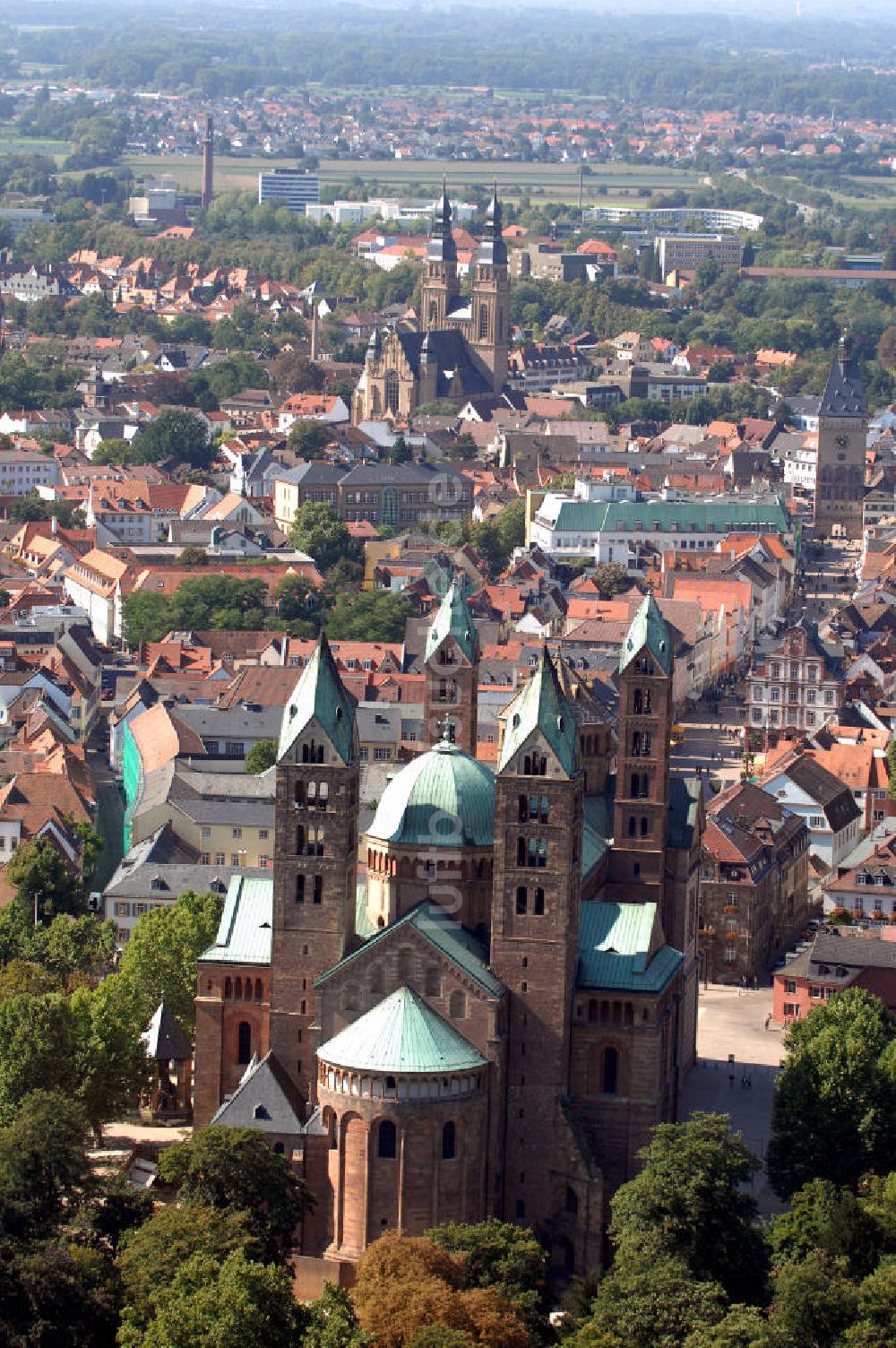 SPEYER von oben - Dom zu Speyer