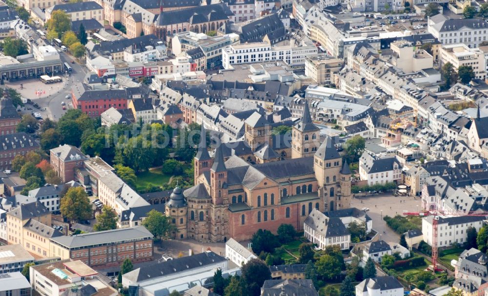 Luftaufnahme Trier - Dom in Trier im Bundesland Rheinland-Pfalz