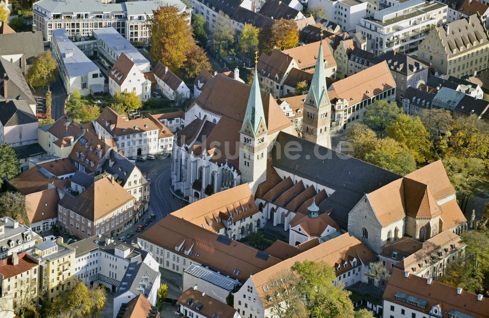 Augsburg aus der Vogelperspektive: Dom Unsere Liebe Frau Augsburg