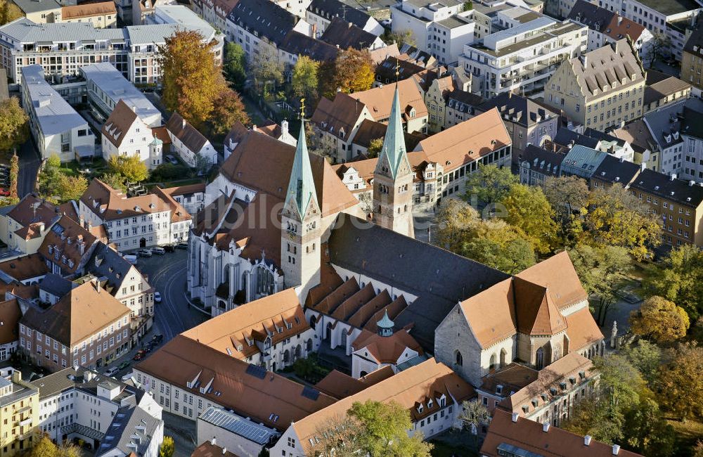 Luftbild Augsburg - Dom Unsere Liebe Frau Augsburg