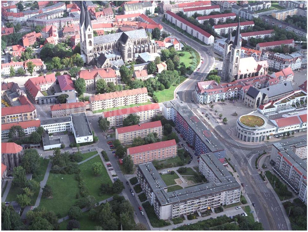 Luftaufnahme Halberstadt - Domplatz in Halberstadt