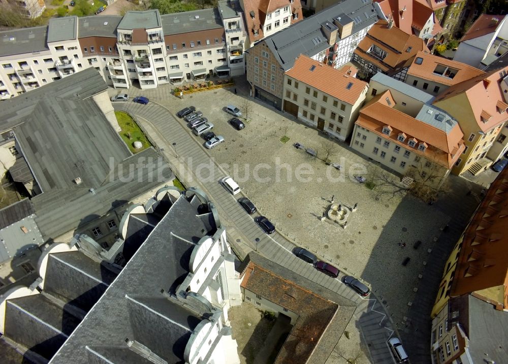 Luftbild Halle / Saale - Domplatz im Zentrum der Altstadt von Halle in Sachsen-Anhalt