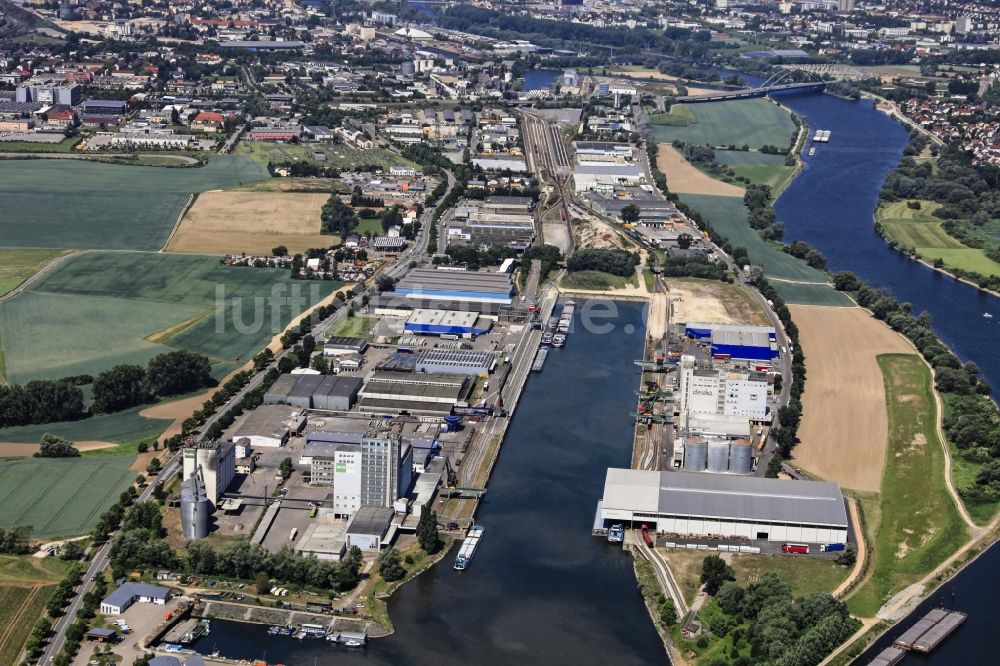 Luftbild Regensburg - Donauhafen in Regensburg im Bundesland Bayern