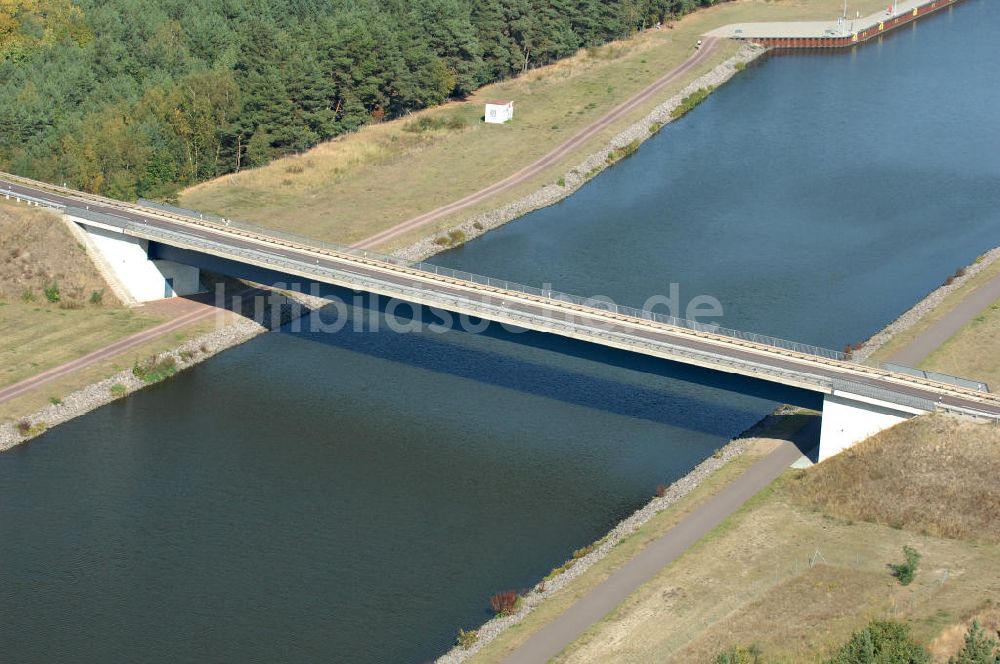 Luftaufnahme Hohenwarthe - Doppelschleuse Hohenwarthe