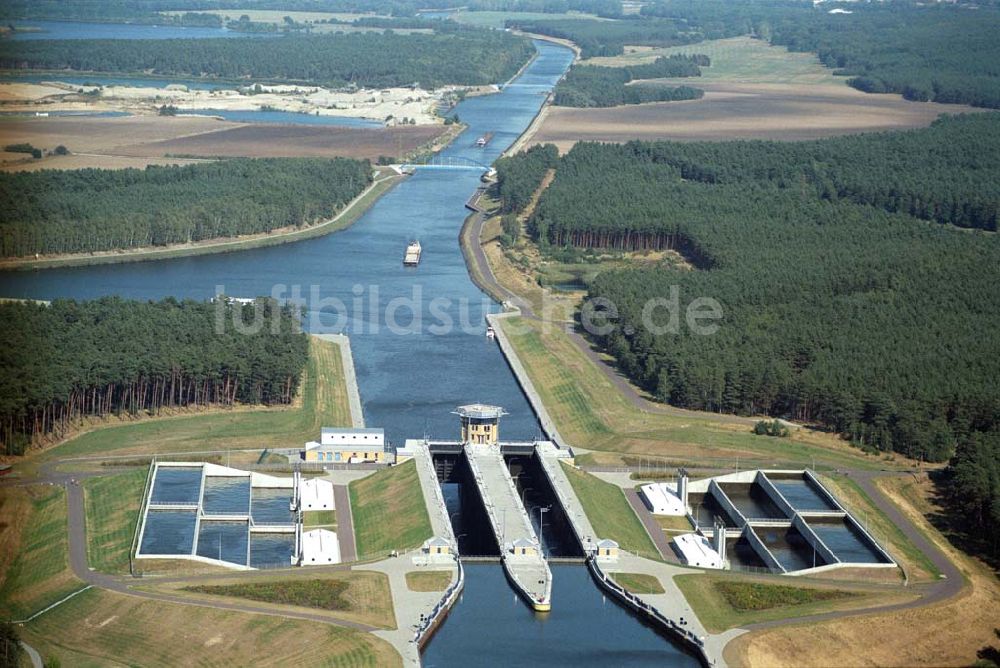 Luftaufnahme Hohenwarthe - Doppelschleuse Hohenwarthe