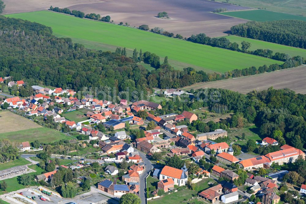 Luftbild Aderstedt - Dorf - Ansicht in Aderstedt im Bundesland Sachsen-Anhalt, Deutschland