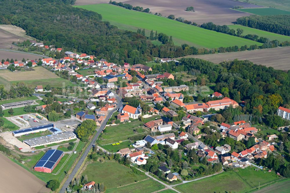 Luftaufnahme Aderstedt - Dorf - Ansicht in Aderstedt im Bundesland Sachsen-Anhalt, Deutschland