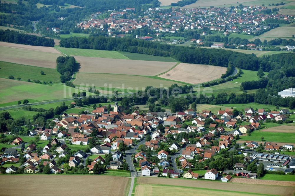 Luftbild Albertshausen - Dorf - Ansicht in Albertshausen im Bundesland Bayern, Deutschland