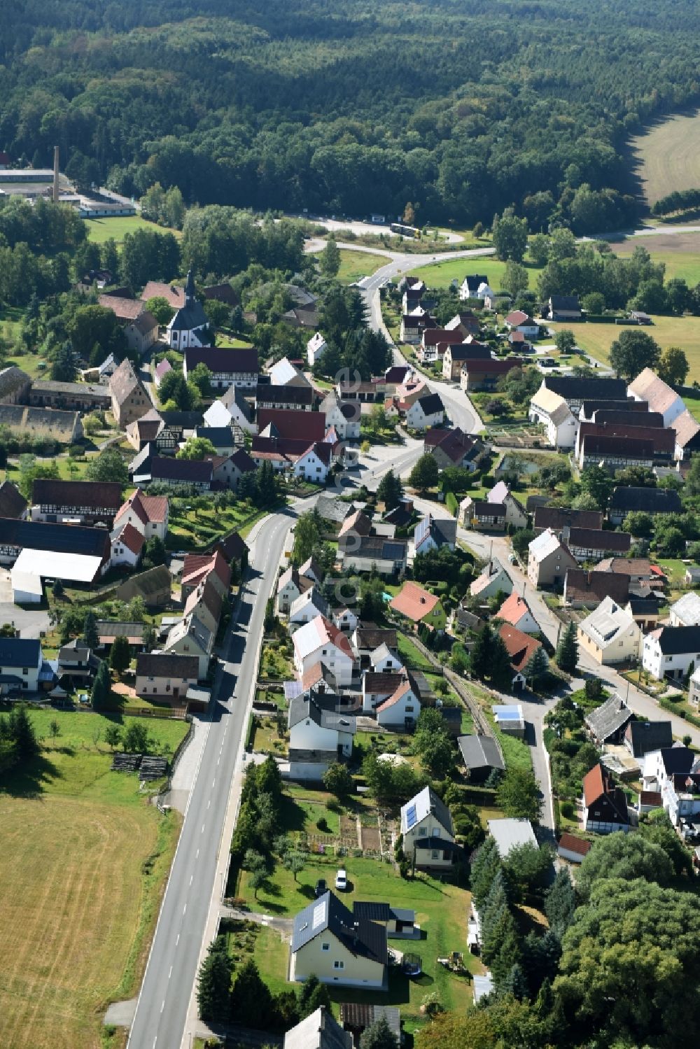 Luftbild Altmörbitz - Dorf - Ansicht von Altmörbitz im Bundesland Sachsen