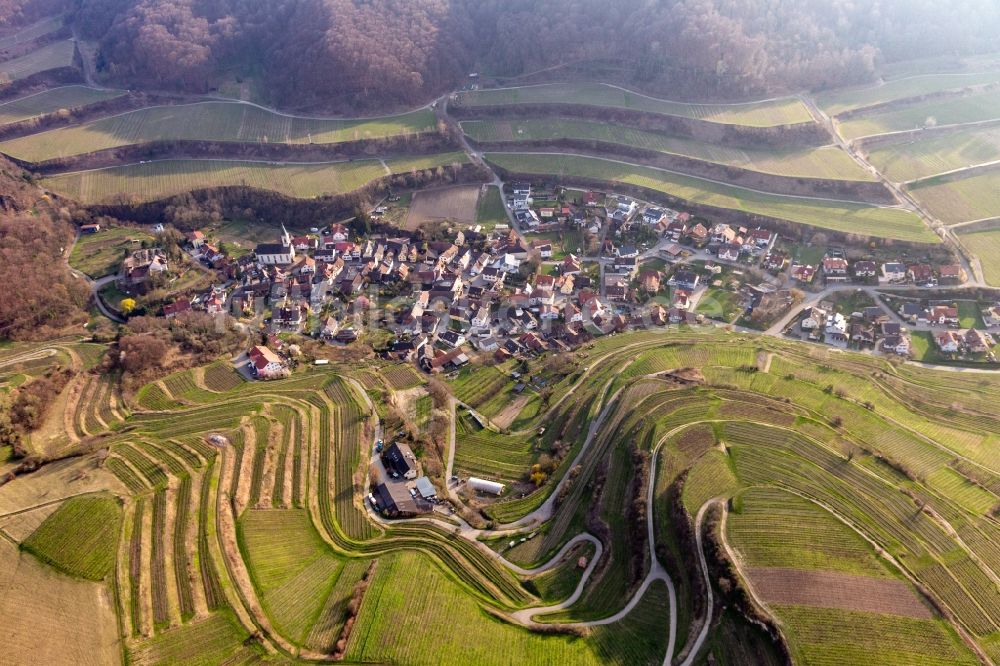 Luftbild Amoltern - Dorf - Ansicht in Amoltern im Bundesland Baden-Württemberg, Deutschland