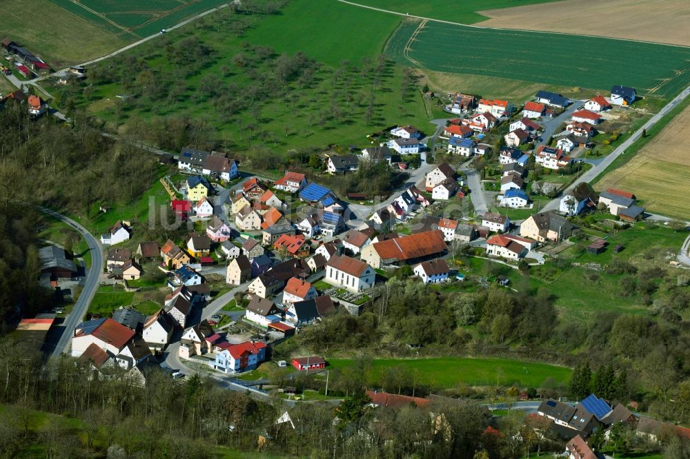 Luftbild Aschhausen - Dorf - Ansicht in Aschhausen im Bundesland Baden-Württemberg, Deutschland