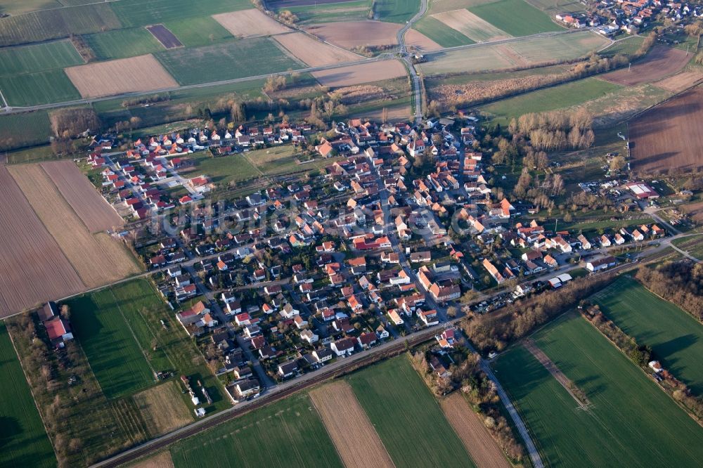 Barbelroth von oben - Dorf - Ansicht in Barbelroth im Bundesland Rheinland-Pfalz