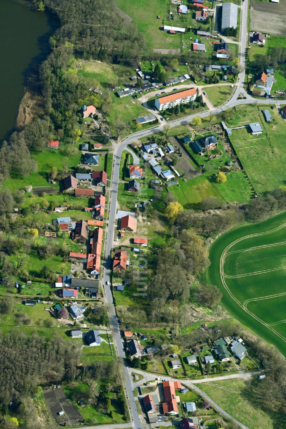 Luftbild Baumgarten - Dorf - Ansicht in Baumgarten im Bundesland Brandenburg, Deutschland