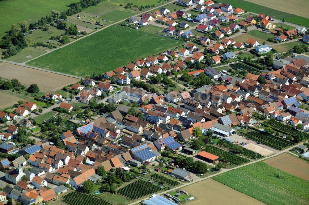 Luftaufnahme Böbingen - Dorf - Ansicht von Böbingen im Bundesland Rheinland-Pfalz