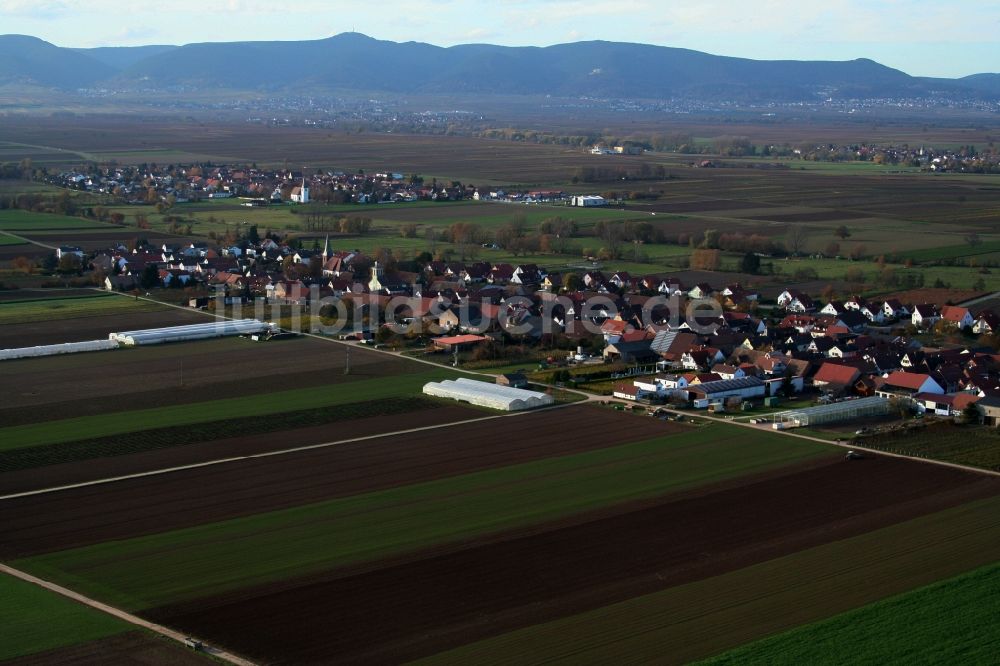 Luftbild Böbingen - Dorf - Ansicht in Böbingen im Bundesland Rheinland-Pfalz