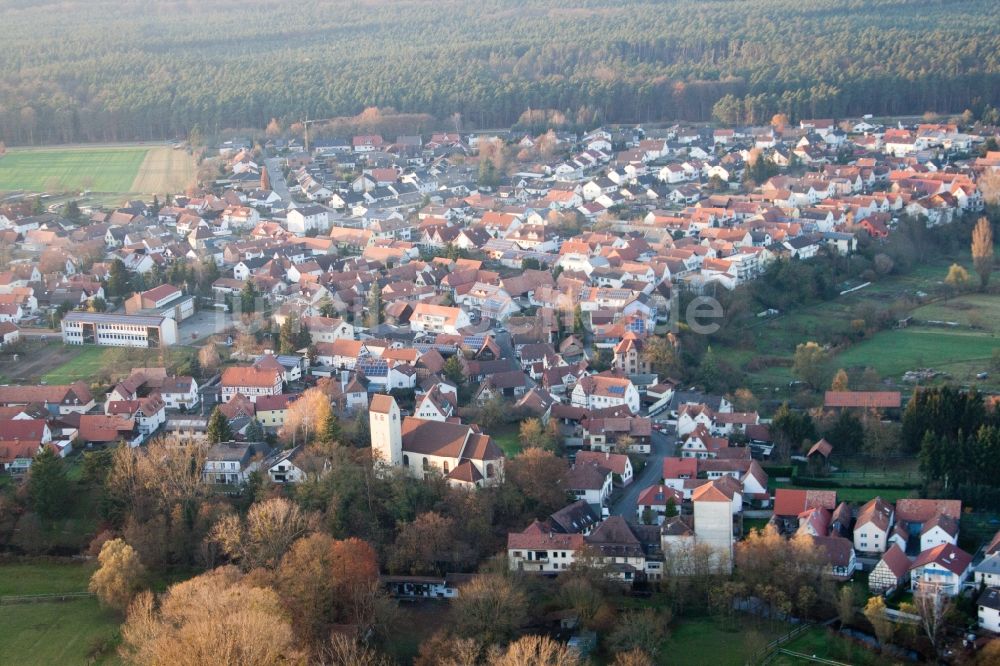 Luftbild Berg (Pfalz) - Dorf - Ansicht in Berg (Pfalz) im Bundesland Rheinland-Pfalz