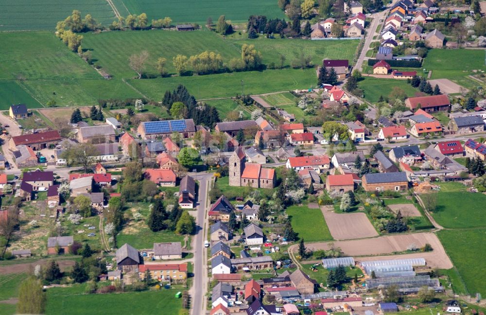 Luftbild Zehdenick - Dorf - Ansicht von Bergsdorf in Zehdenick im Bundesland Brandenburg, Deutschland