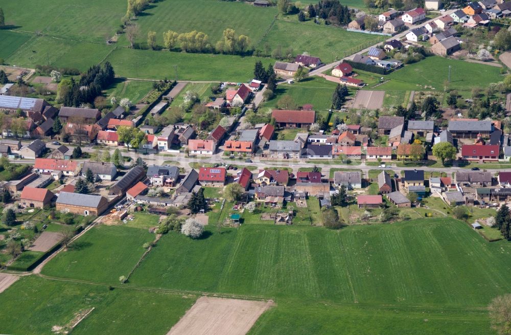 Luftaufnahme Zehdenick - Dorf - Ansicht von Bergsdorf in Zehdenick im Bundesland Brandenburg, Deutschland