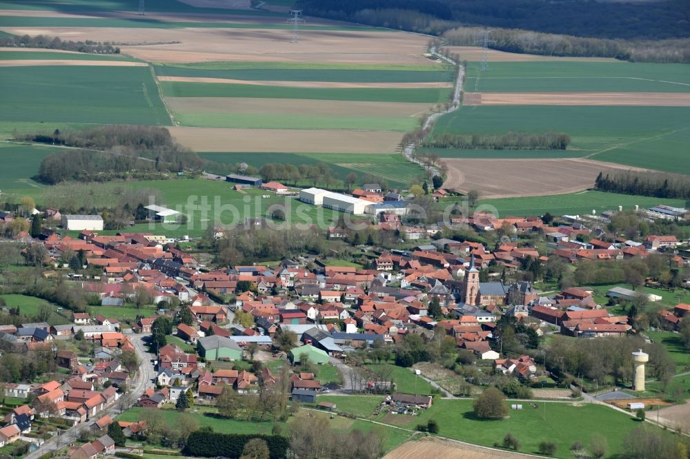 Luftaufnahme Berneville - Dorf - Ansicht von Berneville in Nord-Pas-de-Calais Picardie, Frankreich