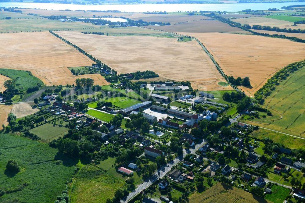 Luftaufnahme Bietikow - Dorf - Ansicht in Bietikow im Bundesland Brandenburg, Deutschland