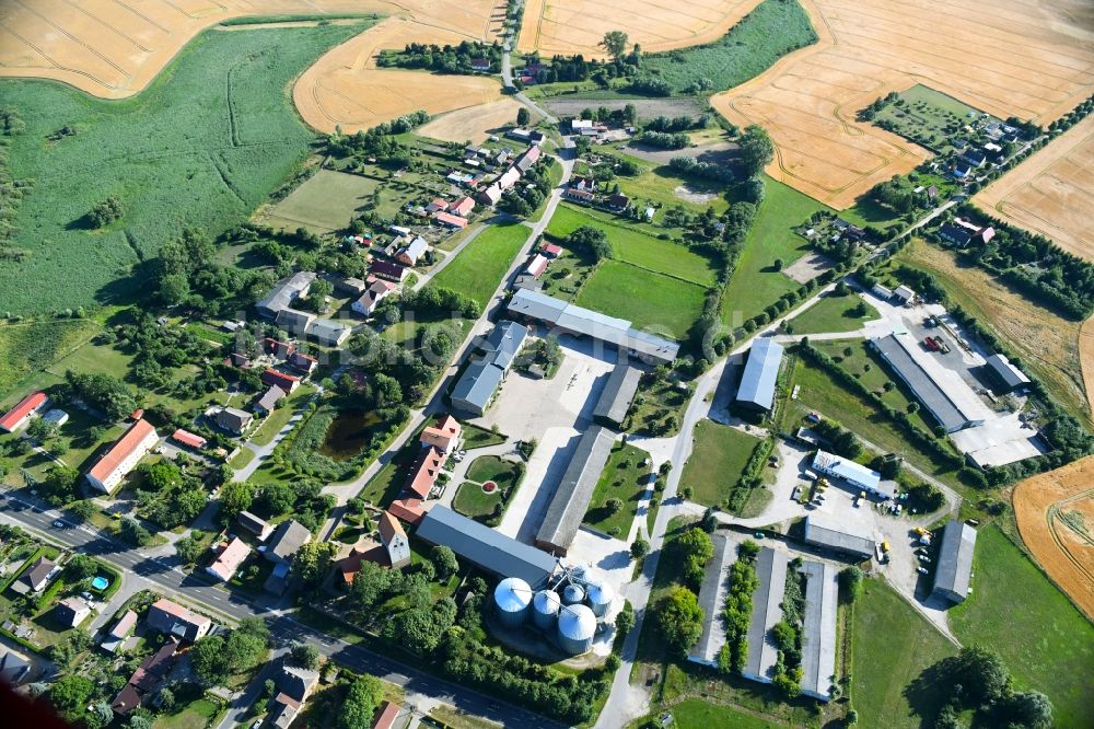 Bietikow von oben - Dorf - Ansicht in Bietikow im Bundesland Brandenburg, Deutschland