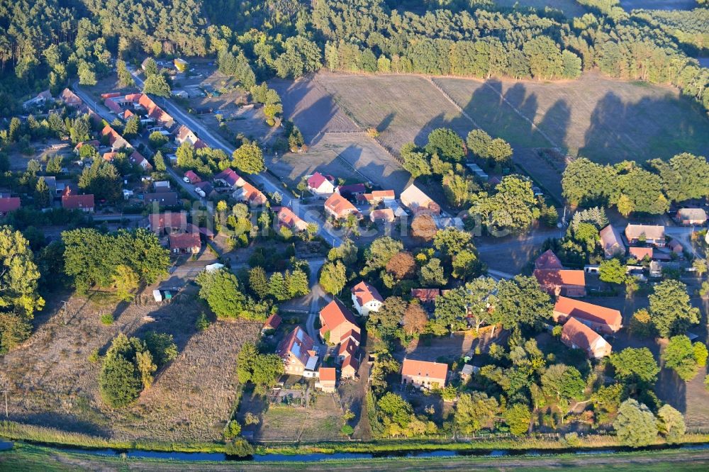 Luftaufnahme Boek - Dorf - Ansicht in Boek im Bundesland Mecklenburg-Vorpommern, Deutschland