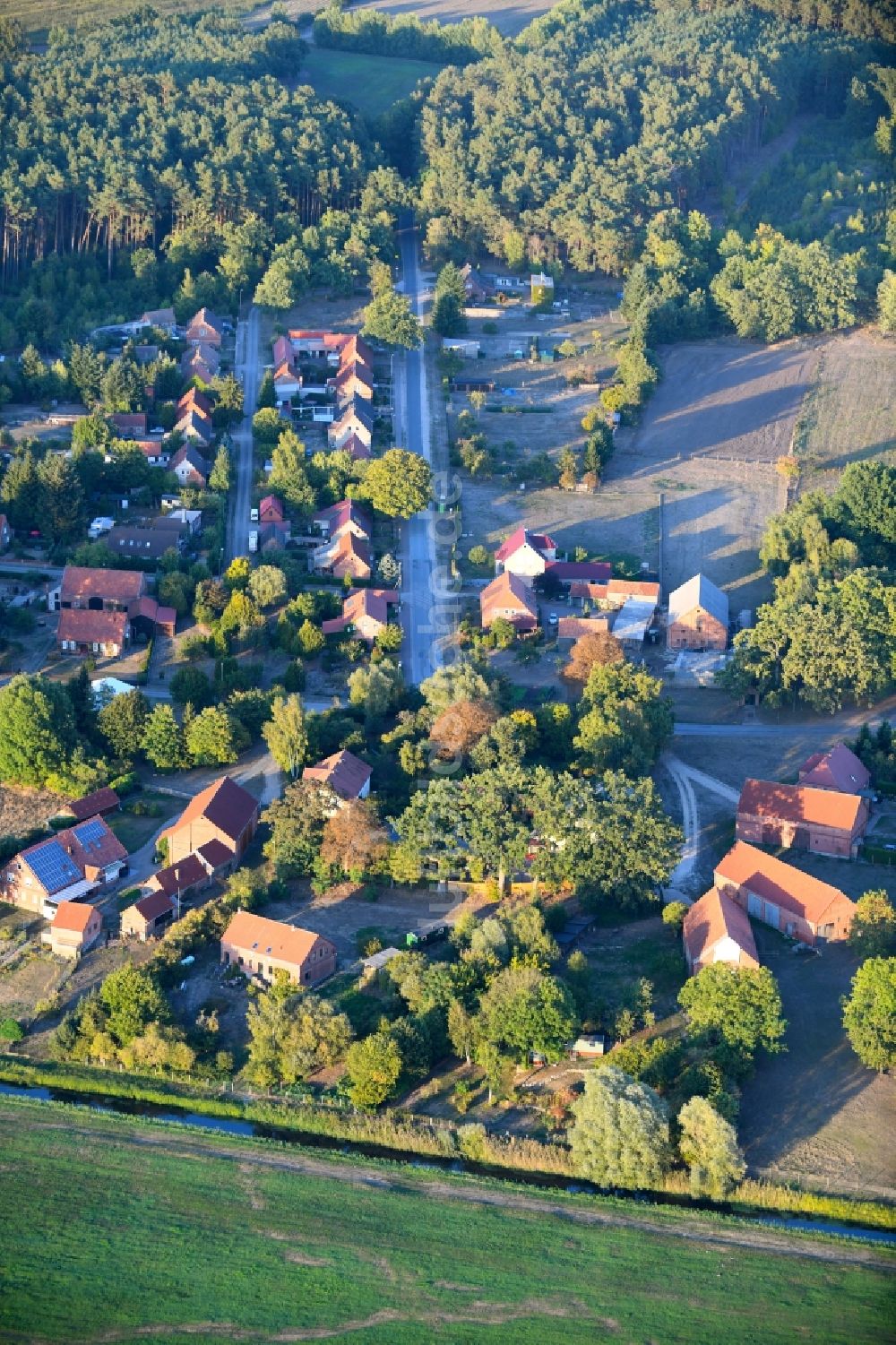 Boek von oben - Dorf - Ansicht in Boek im Bundesland Mecklenburg-Vorpommern, Deutschland