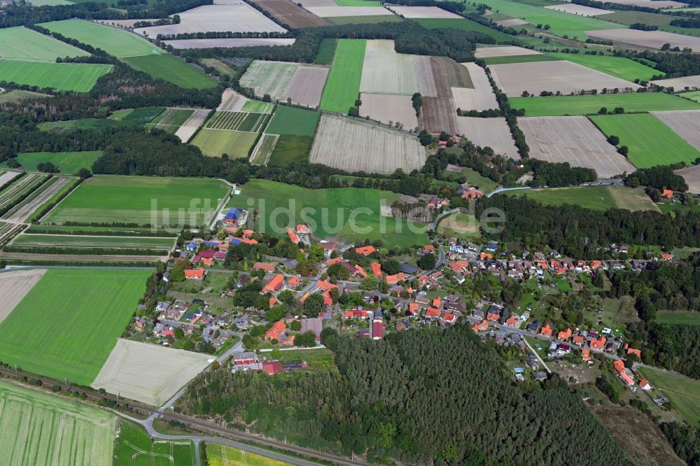 Bollensen aus der Vogelperspektive: Dorf - Ansicht in Bollensen im Bundesland Niedersachsen, Deutschland