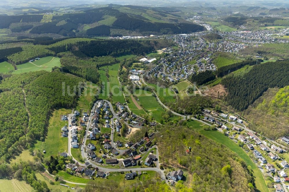 Brauersdorf von oben - Dorf - Ansicht in Brauersdorf im Bundesland Nordrhein-Westfalen, Deutschland