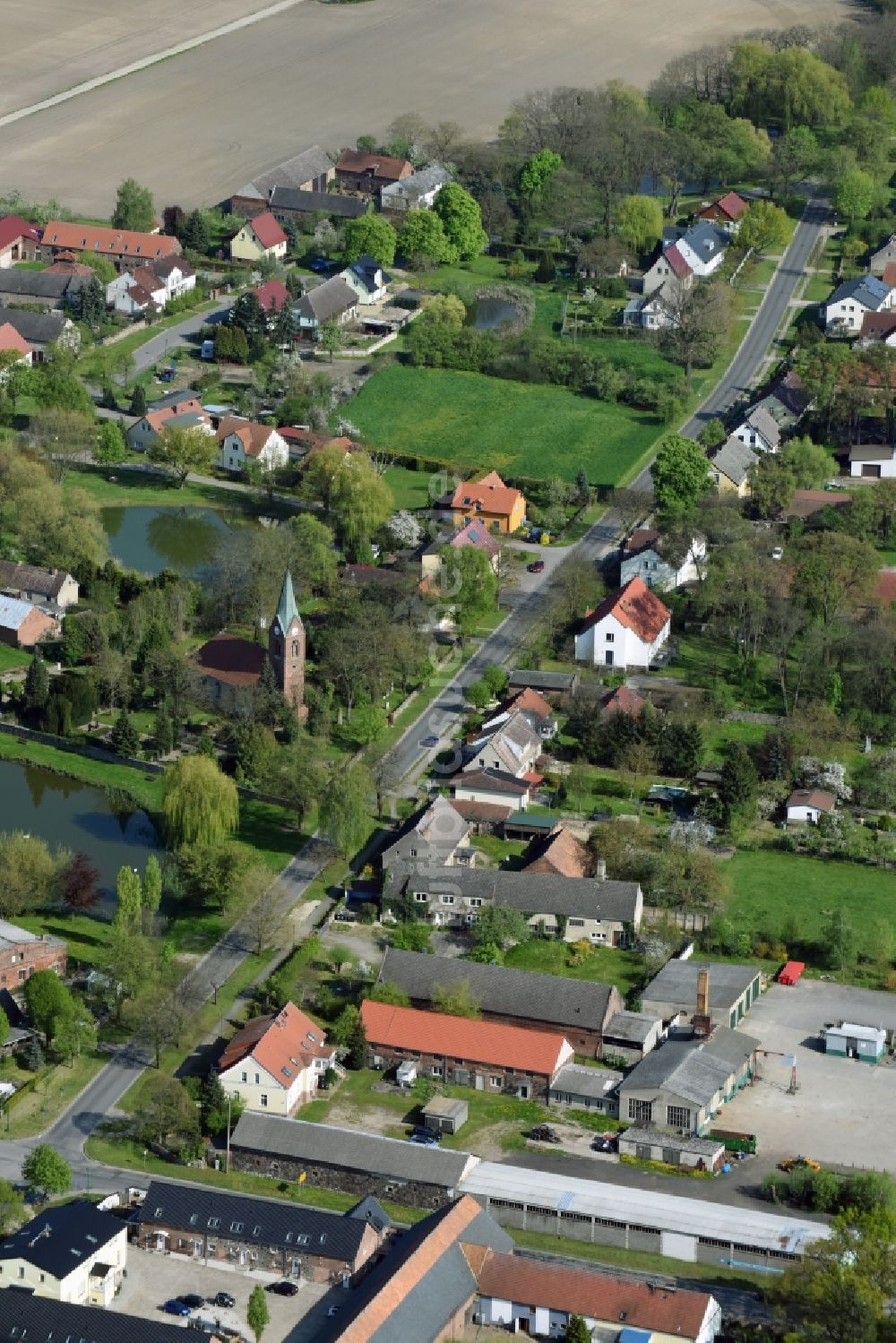 Luftbild Buchholz - Dorf - Ansicht von Buchholz im Bundesland Brandenburg