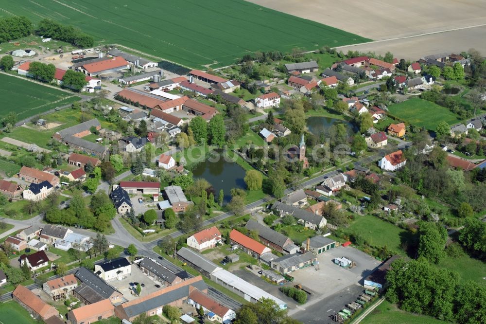 Luftaufnahme Buchholz - Dorf - Ansicht von Buchholz im Bundesland Brandenburg