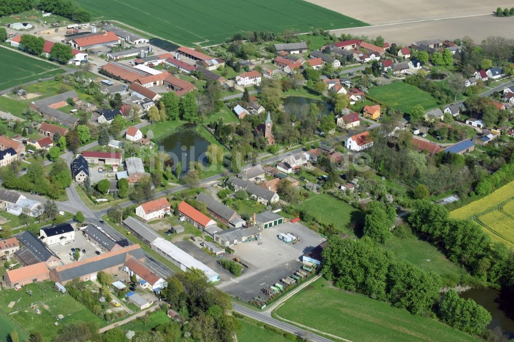 Buchholz von oben - Dorf - Ansicht von Buchholz im Bundesland Brandenburg