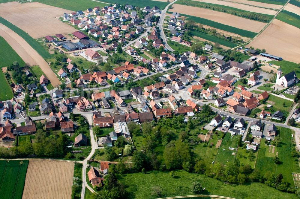 Buhl aus der Vogelperspektive: Dorf - Ansicht in Buhl in Grand Est, Frankreich