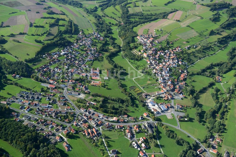 Luftbild Burkardroth - Dorf - Ansicht von Burkardroth im Bundesland Bayern