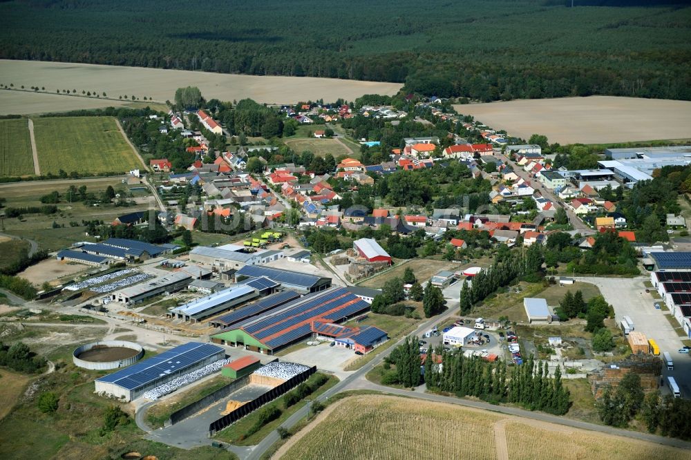 Cobbelsdorf aus der Vogelperspektive: Dorf - Ansicht in Cobbelsdorf im Bundesland Sachsen-Anhalt, Deutschland