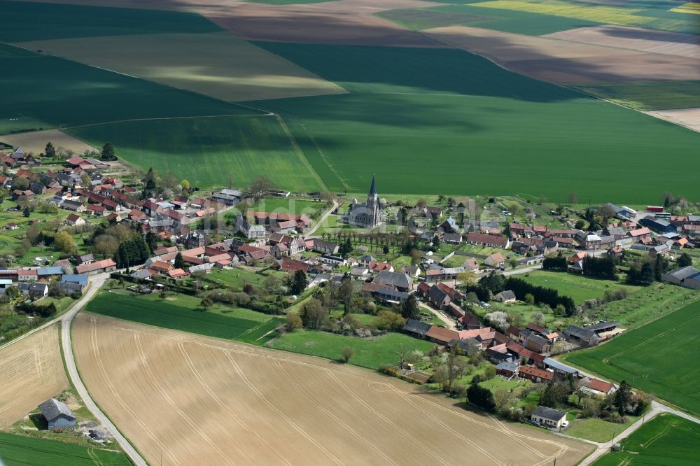 Luftaufnahme Coullemelle - Dorf - Ansicht von Coullemelle in Nord-Pas-de-Calais Picardie, Frankreich