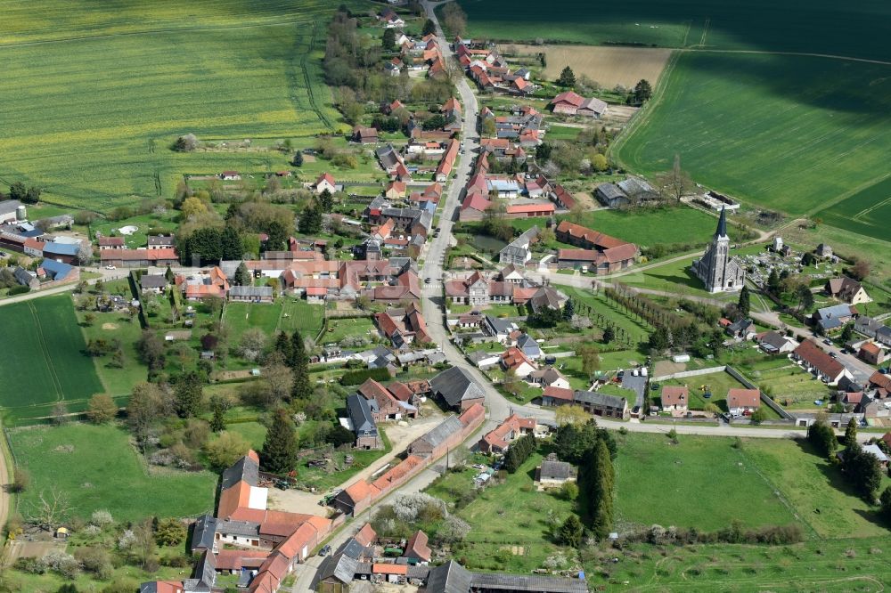 Luftaufnahme Coullemelle - Dorf - Ansicht von Coullemelle in Nord-Pas-de-Calais Picardie, Frankreich