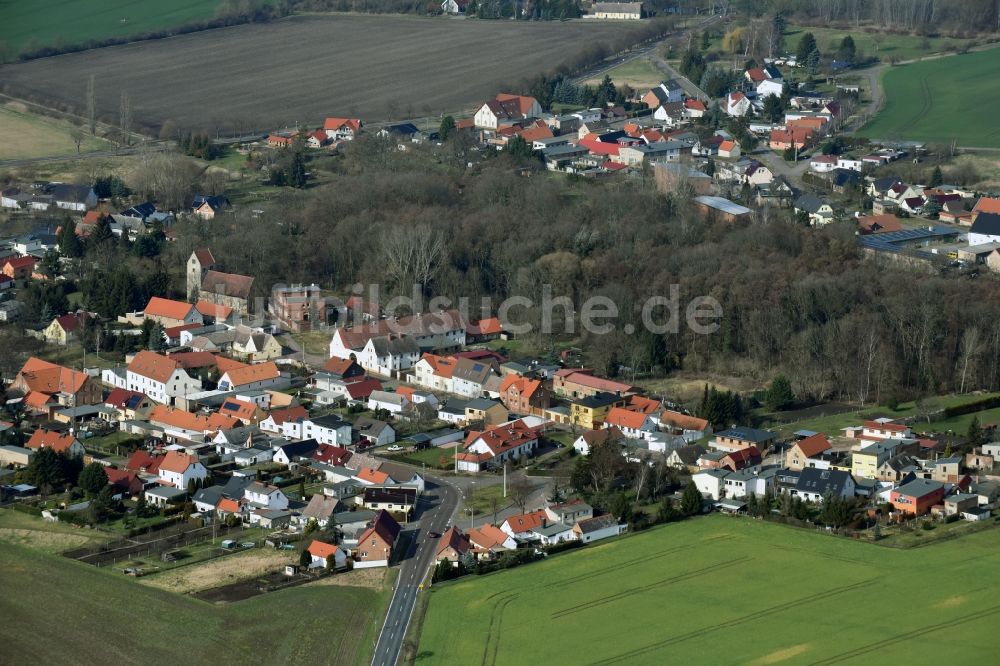 Cörmigk von oben - Dorf - Ansicht von Cörmigk im Bundesland Sachsen-Anhalt