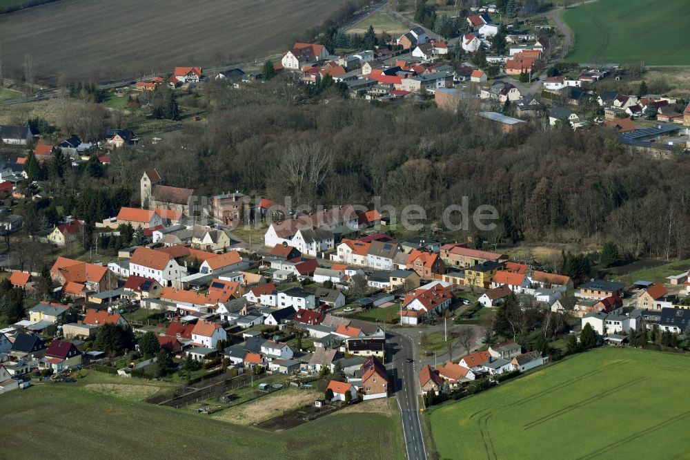 Cörmigk aus der Vogelperspektive: Dorf - Ansicht von Cörmigk im Bundesland Sachsen-Anhalt