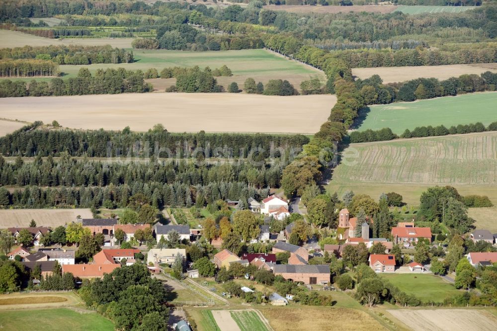 Luftbild Danewitz - Dorf - Ansicht von Danewitz im Bundesland Brandenburg