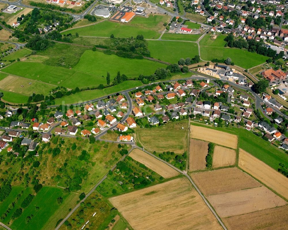 Daubringen von oben - Dorf - Ansicht in Daubringen im Bundesland Hessen, Deutschland