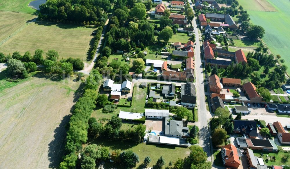 Luftaufnahme Döbbelin - Dorf - Ansicht von Döbbelin im Bundesland Sachsen-Anhalt