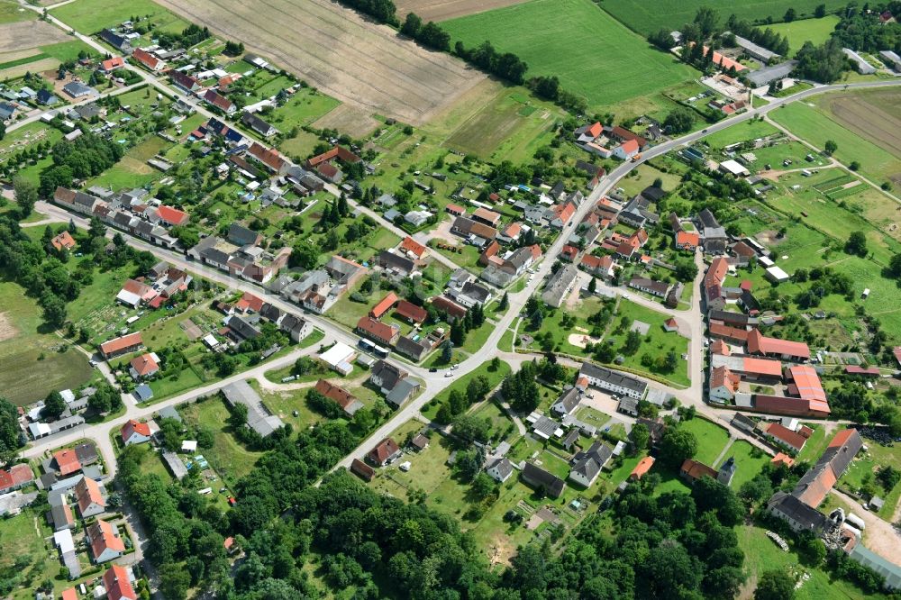 Dobritz aus der Vogelperspektive: Dorf - Ansicht in Dobritz im Bundesland Sachsen-Anhalt, Deutschland