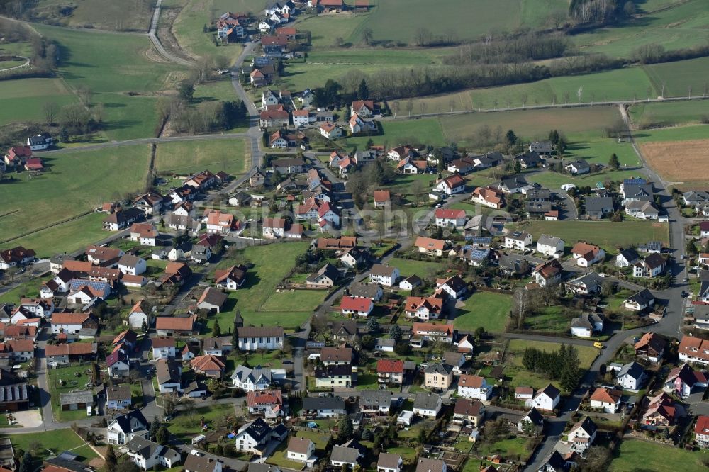 Luftaufnahme Dorfborn - Dorf - Ansicht von Dorfborn im Bundesland Hessen