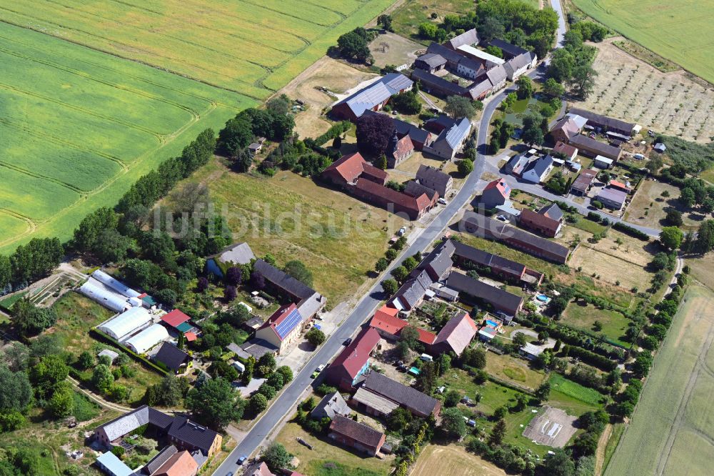 Niedergörsdorf von oben - Dorf - Ansicht von Eckmannsdorf in Niedergörsdorf im Bundesland Brandenburg, Deutschland