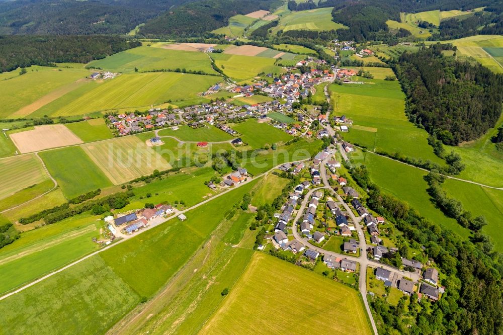 Luftaufnahme Eppe - Dorf - Ansicht in Eppe im Bundesland Hessen, Deutschland