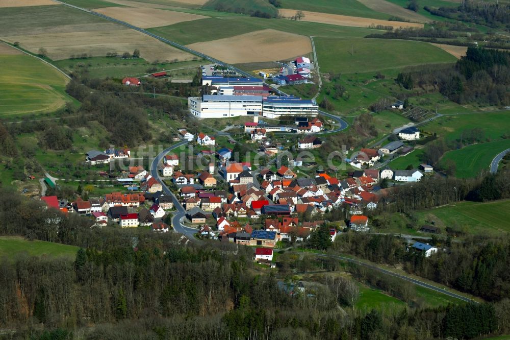 Erlenbach von oben - Dorf - Ansicht in Erlenbach im Bundesland Baden-Württemberg, Deutschland