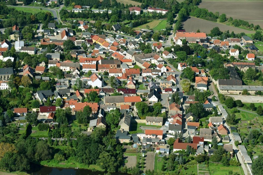 Etgersleben von oben - Dorf - Ansicht in Etgersleben im Bundesland Sachsen-Anhalt, Deutschland