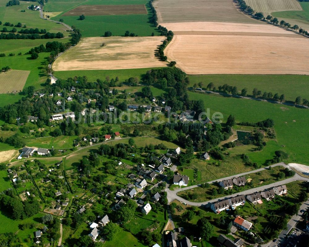 Luftbild Frauenstein - Dorf - Ansicht in Frauenstein im Bundesland Sachsen, Deutschland